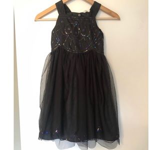 Black tulle h&m girls dress